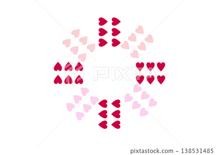 Pattern background: Heart pattern 138531485