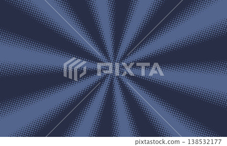 Deep steel blue halftone background design in comic style 138532177