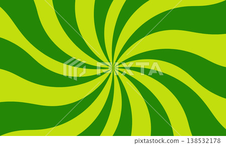 Green background with rounded light rays 138532178