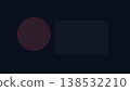 Bold minimal composition combining soft red glow circle with clean rectangular frame creating strong visual contrast for contemporary digital artwork usage 138532210