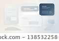 Clean abstract interface background with layered rounded panels soft gradient tones and minimal UI composition for modern web and app design projects 138532258