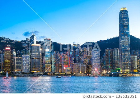 Hong Kong, Victoria Harbour, Sunset View Hong Kong, Victoria Harbour, Sunset View 138532351