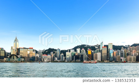 Hong Kong, Victoria Harbour, Sunset View Hong Kong, Victoria Harbour, Sunset View 138532353