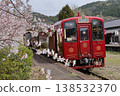 The Kotokoto Train of the Heisei Chikuhō Railway and Cherry Blossoms 138532370