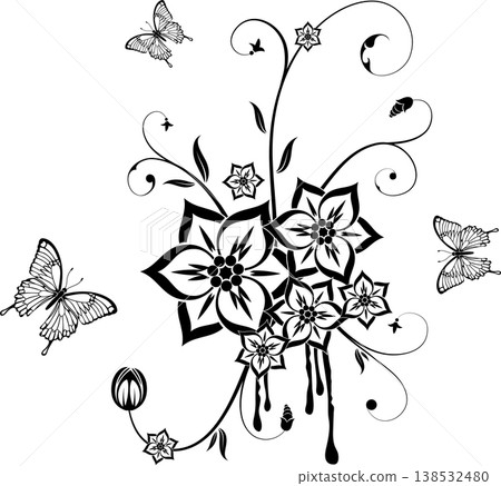 Flower theme 138532480