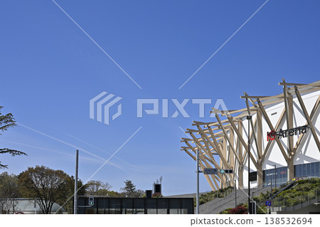 愛知國際競技場（IG Arena）位於名古屋市名城公園內。 138532694