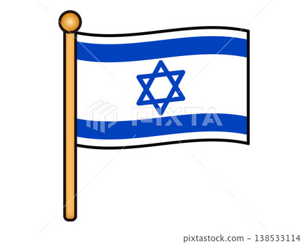 Israeli flag illustration material 5 Israeli flag illustration material 5 138533114