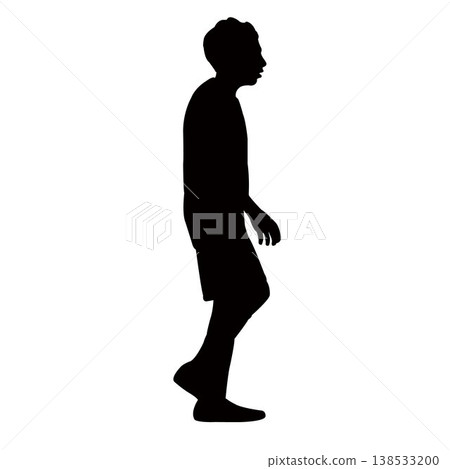 a boy body silhouette vector a boy body silhouette vector 138533200