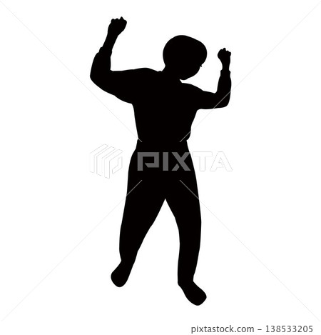 a boy body silhouette vector a boy body silhouette vector 138533205