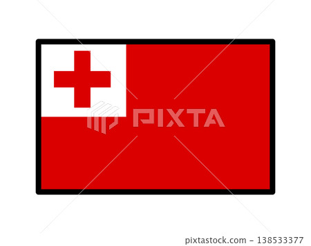 Illustration of the Tongan flag Illustration of the Tongan flag 138533377