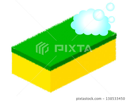海綿插圖材料 138533450