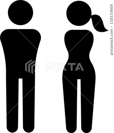 Restroom gender symbols 138533609