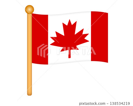 加拿大國旗插圖素材 6 138534219