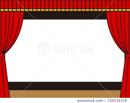 Illustration of a movie theater frame Illustration of a movie theater frame 138534334