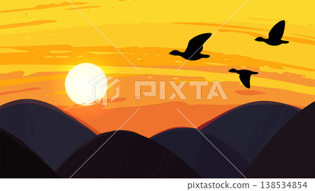The autumn scene from The Pillow Book is depicted in a background illustration inspired by twilight_16:9 The autumn scene from The Pillow Book is depicted in a background illustration inspired by twilight_16:9 138534854