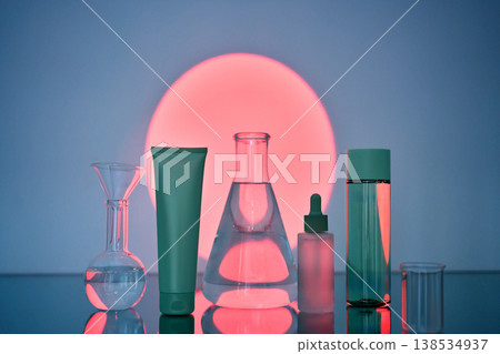 Developing advanced skincare cosmetic innovations in research laboratory 138534937