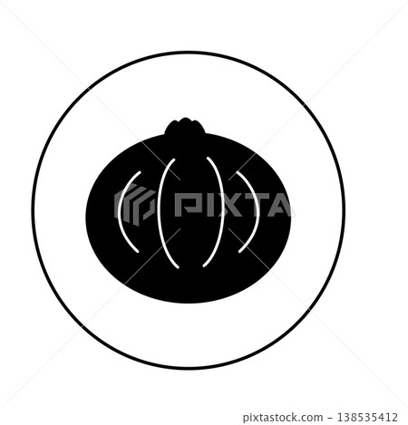Monochrome onion silhouette 138535412