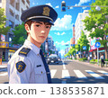Police officers patrolling the streets 138535871