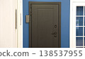 Modern Gray Security Entrance Door 138537955