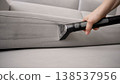 Cleaning a Sofa with a Wet Vacuum 138537956