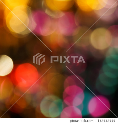 Abstract background with colorful bokeh defocused lights and creative illustration design Abstract background with colorful bokeh defocused lights and creative illustration design 138538555