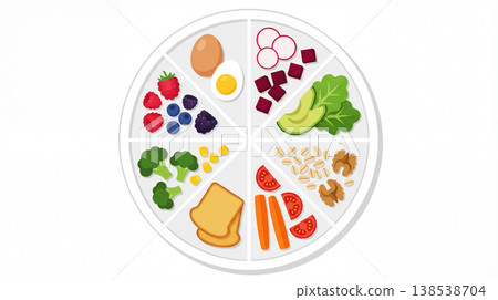 Healthy lifestyle nutrition food selection 138538704