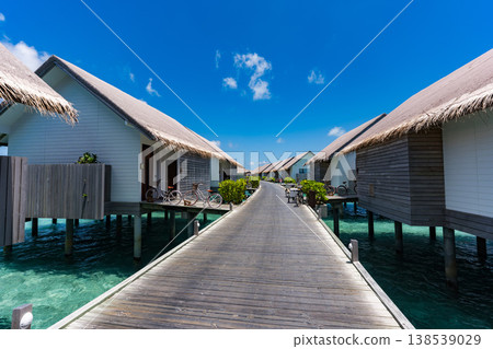 Overwater bungalows and villas in the Maldives 138539029