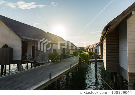Overwater bungalows and villas in the Maldives 138539044