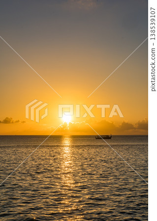 Sunset cruise at a resort hotel in the Maldives 138539107