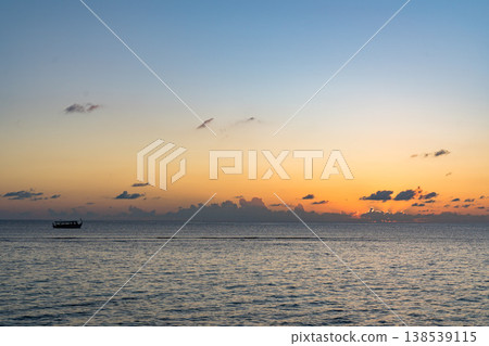 Sunset cruise at a resort hotel in the Maldives Sunset cruise at a resort hotel in the Maldives 138539115