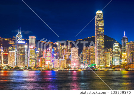 香港維多利亞港夜景 138539570
