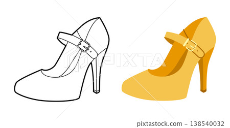 Mary Jane pump women yellow heel flat plus line set. Strap round toe vintage dress footwear for party, wedding, retro, Mary Jane pump women yellow heel flat plus line set. Strap round toe vintage dress footwear for party, wedding, retro, 138540032