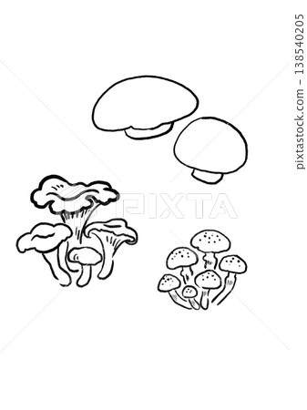 Brushstroke mushroom Brushstroke mushroom 138540205