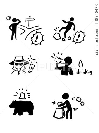 Precautions for mountain climbing 138540478