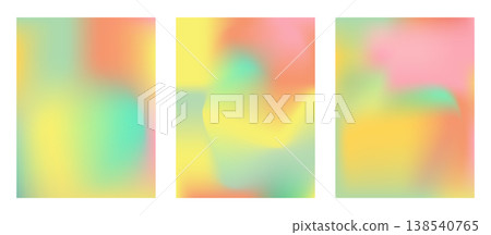 Summer set poster Abstract colorful gradient and fruit element mesh background. Design social media posts, landing pages, and apps. Vector illustration. Summer set poster Abstract colorful gradient and fruit element mesh background. Design social media posts, landing pages, and apps. Vector illustration. 138540765
