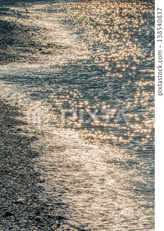 Yakushima, the island where gods reside: Sunset view, sparkling sea (Summer) 138540837