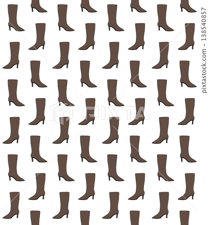 Vector seamless pattern of hand drawn sketch doodle colored boot isolated on white background Vector seamless pattern of hand drawn sketch doodle colored boot isolated on white background 138540857