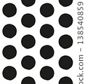 Vector seamless pattern of hand drawn circle 138540859