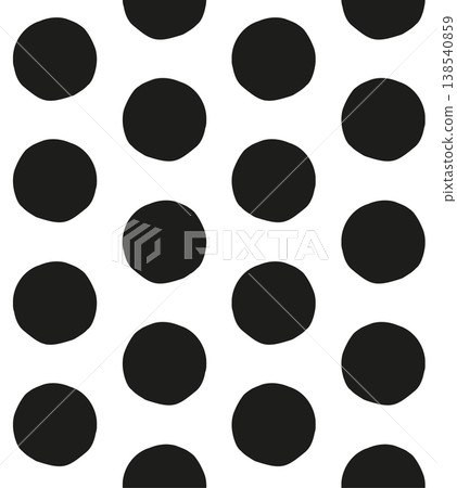 Vector seamless pattern of hand drawn circle Vector seamless pattern of hand drawn circle 138540859