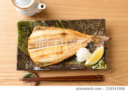 Grilled dried mackerel Grilled dried mackerel 138541098