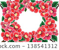 A gorgeous camellia frame illustration 138541312