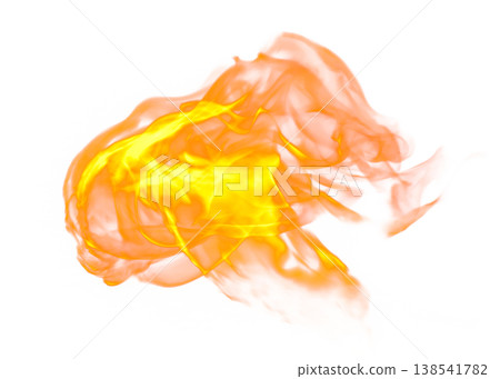 Bright orange and yellow flames with transparent background Bright orange and yellow flames with transparent background 138541782