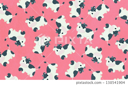 Cow pattern (pink) Cow pattern (pink) 138541904