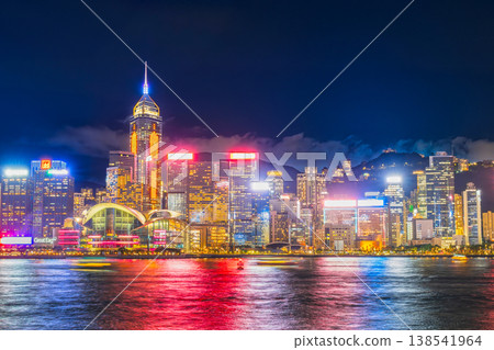 香港維多利亞港夜景 138541964