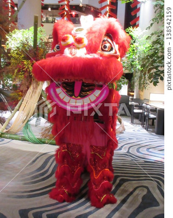 中國新年舞獅(春節) 中國新年舞獅(春節) 138542159