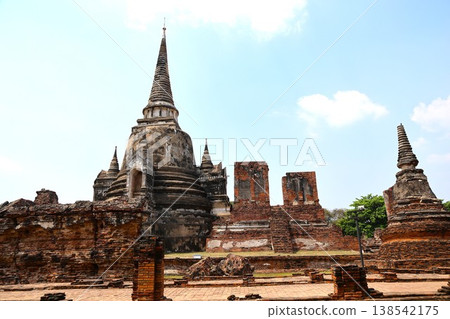 Wat Phra Si Sanphet, a UNESCO World Heritage Site in Ayutthaya, Thailand Wat Phra Si Sanphet, a UNESCO World Heritage Site in Ayutthaya, Thailand 138542175