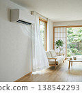 A bright living room with comfortable air conditioning. 138542293