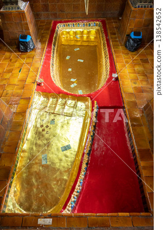 The Buddha Footprints that are located at Vihan Jaturamook and also small Buddha Footprints located at Wat Phra Phutthabat Tak Pha temple in Lamphun province of Thailand. The Buddha Footprints that are located at Vihan Jaturamook and also small Buddha Footprints located at Wat Phra Phutthabat Tak Pha temple in Lamphun province of Thailand. 138542652