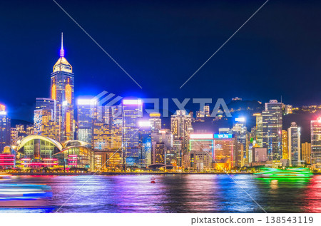 香港維多利亞港夜景 138543119
