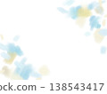 柔和的米色和淺藍色背景，用水彩和粉彩繪製而成。 138543417